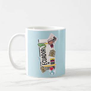 BOARDING PASS ECUADOR  COFFEE MUG