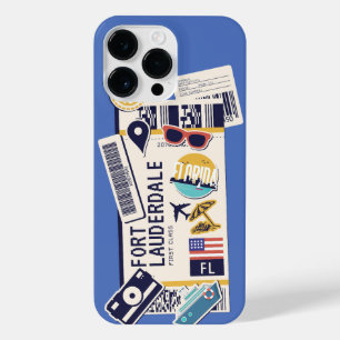 BOARDING PASS FORT LAUDERDALE FLORIDA USA iPhone 14 PRO MAX CASE