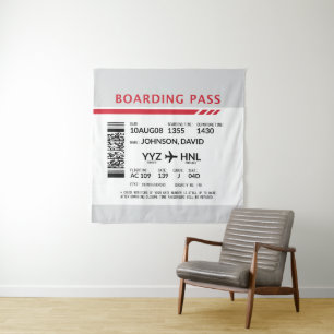 Boarding Pass - Grey Tapestry