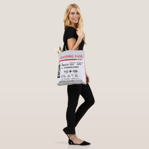 Boarding Pass - Grey Tote Bag