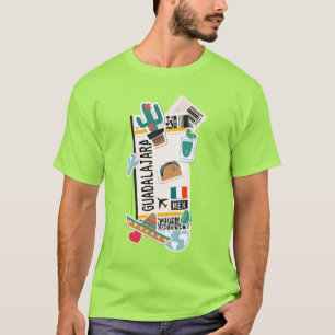 BOARDING PASS GUADALAJARA MEXICO T-Shirt