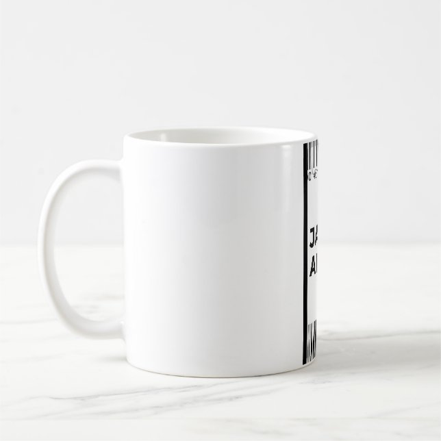 Boarding Pass Jamaica Mug (Left)