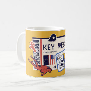 BOARDING PASS KEY WEST FLORIDA USA COFFEE MUG
