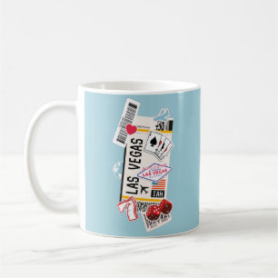 BOARDING PASS LAS VEGAS NEVADA USA COFFEE MUG