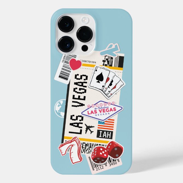 BOARDING PASS LAS VEGAS NEVADA USA iPhone CASE (Back)