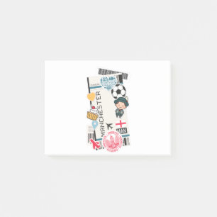 BOARDING PASS MANCHESTER ENGLAND POST-IT NOTES