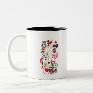 BOARDING PASS OTTAWA CANADA Two-Tone COFFEE MUG