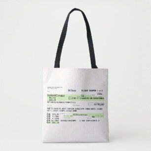 Boarding Pass - Retro Tote Bag