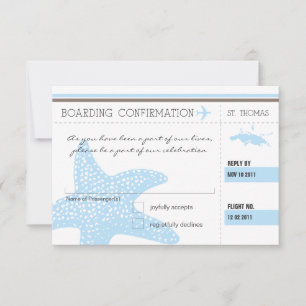Boarding Pass RSVP TO ST. THOMAS