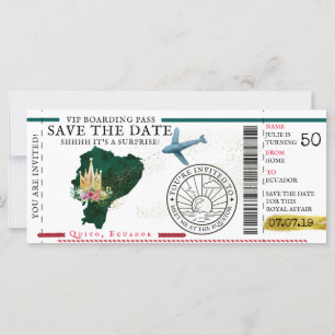Boarding Pass   Surprise Destination Birthday