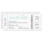 Boarding Pass Ticket Save the Date Silver Plane