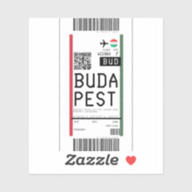 Boarding pass to Budapest (BUD)