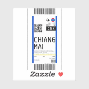 Boarding pass to Chiangmai (CNX)