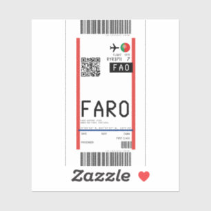 Boarding pass to Faro (FAO)