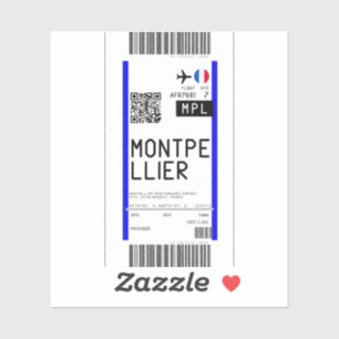 Boarding pass to Montpellier (MPL)