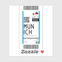 Boarding pass to Munich (MUC)
