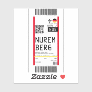 Boarding pass to Nuremberg (NUE)