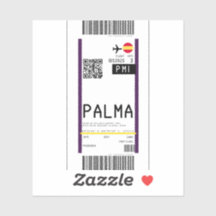 Boarding pass to Palma de Mallorca (PMI)