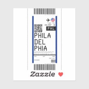 Boarding pass to Philadelphia (PHL)