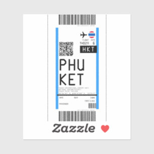 Boarding pass to Phuket (HKT)