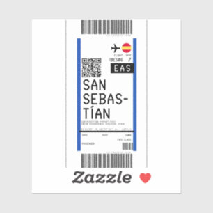 Boarding pass to San Sebastian (EAS)