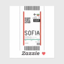Boarding pass to Sofia (SOF)