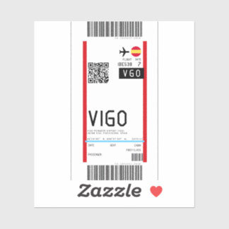 Boarding pass to Vigo (VGO)