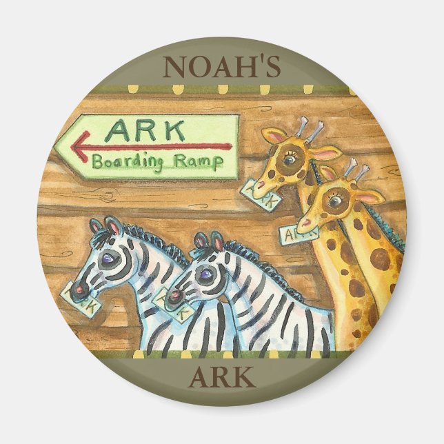 Boarding Pass Two By Two, Noah's Ark MAGNET (Front)