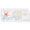boarding pass wedding tickets with RSVP together