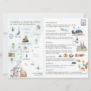 Boarding Pass   Weekend in Spain Invitation