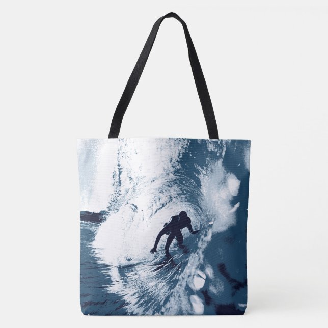 Boarding Trybe Tube, Hawaiian Surfer Beach Bag (Front)