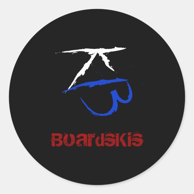 BoardsKis - Emblem Sticker (Black) (Front)