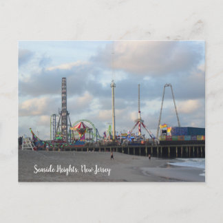 Boardwalk Amusement Rides Postcard