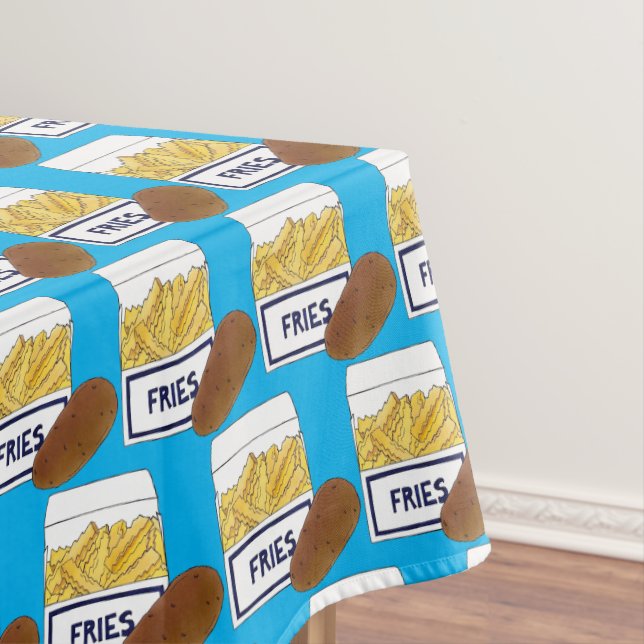 Boardwalk Beach French Fries Chips Fried Potatoes  Tablecloth (In Situ)