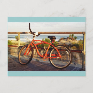 Boardwalk Bike Postcard