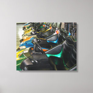Boardwalk Bumper Cars Rehoboth Beach, DE Photo Canvas Print