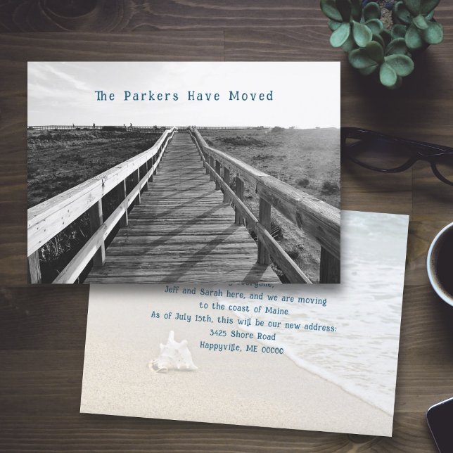 Boardwalk Coastal New Address Card (Creator Uploaded)
