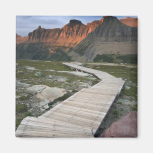Boardwalk in Waterton Glacier International Magnet