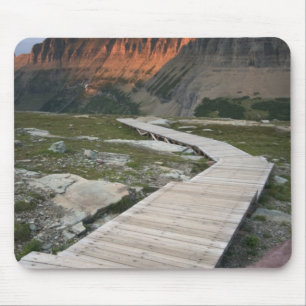 Boardwalk in Waterton Glacier International Mouse Mat