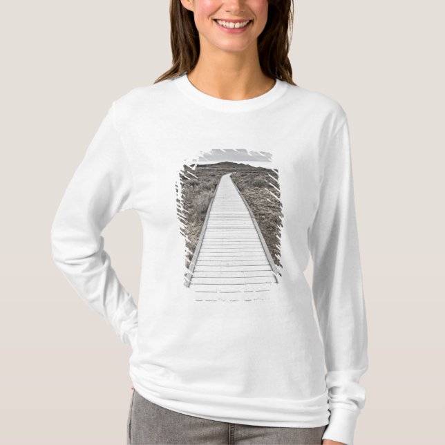Boardwalk through the desert T-Shirt (Front)