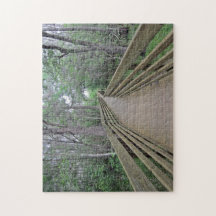 Boardwalk Through the Woods photograph on a Puzzle
