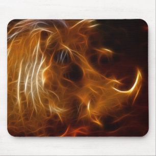 Boars beauty in the beast mouse mat