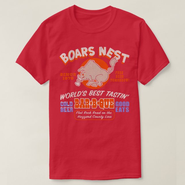 Boars Nest Since 1979 T-Shirt (Design Front)
