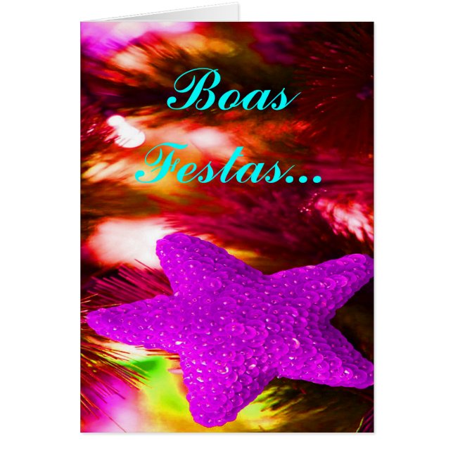 Boas Festas e um feliz Ano Novo Purple Star I (Front)