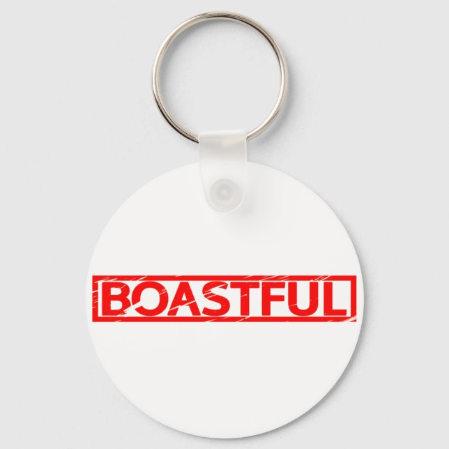 Boastful Stamp Key Ring (Front)