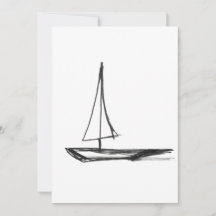 Boat 1 flat holiday card