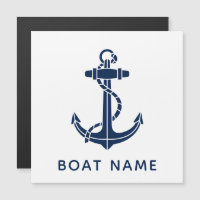 Boat Anchor and Name Nautical Custom