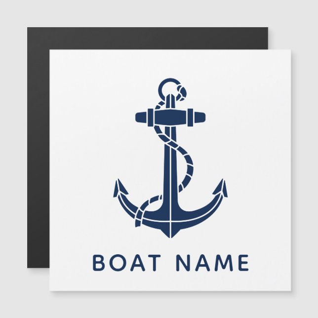 Boat Anchor and Name Nautical Custom (Front/Back)