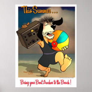 Boat Anchor Beach Poster