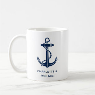 Boat Anchor Beach Wedding Favours Swag Coffee Mug